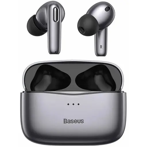 Навушники Bluetooth Baseus SIMU ANC TWS S2 | 42/480mAh, 6/24Hours | (NGS2-02) grey