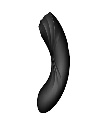 Вакуумний стимулятор клітора з вібрацією Satisfyer Curvy Trinity 4 чорний - фото 9