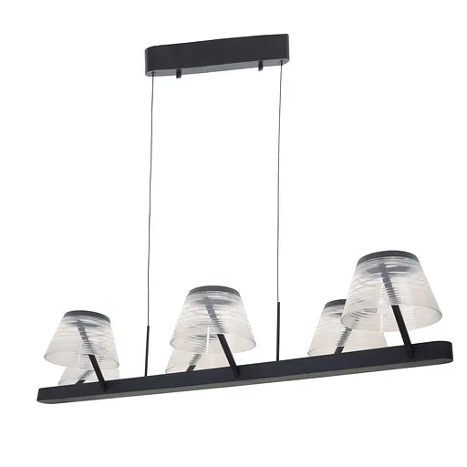 Люстра Brille лофт підвісна LED 48W WW BK (BL-853S/6)