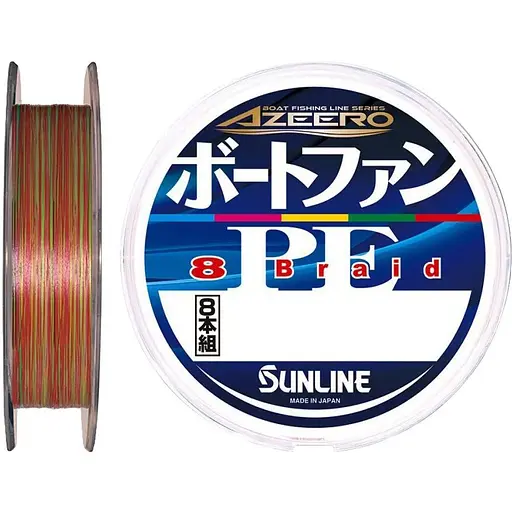 Шнур Sunline Azeero Boat Fan PE x8 200 m #1.5/0.205 mm 25lb/11.0 kg (1013-1658.11.02)
