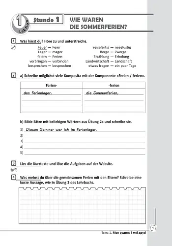 Німецька мова. 9 клас. Робочий зошит "Deutsch lernen ist super!" + портфоліо - фото 2