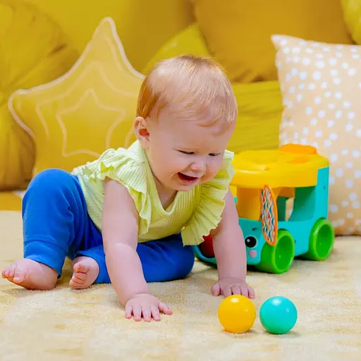 Музыкальная игрушка Bright Starts Pop & Roll Safari Bus (16827) - фото 7