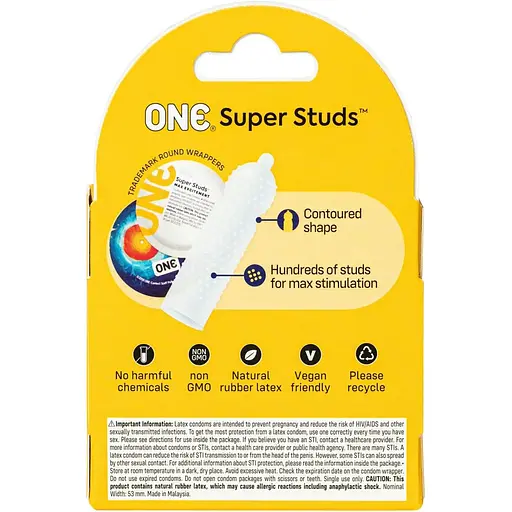 Презервативы One Super Studs 3 шт. - фото 2