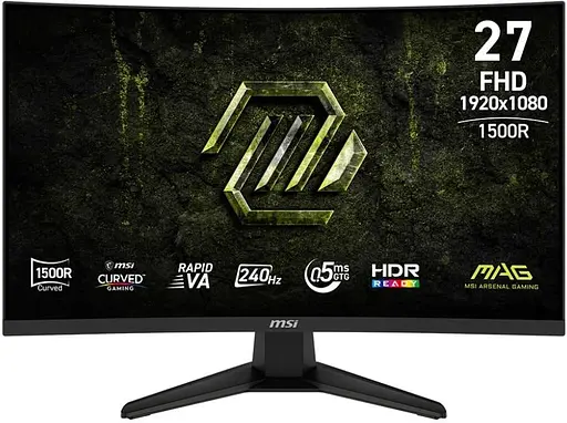 Монітор MSI 27" MAG 275CF X24 Curved FHD VA 240Hz (MAG 275CF X24) - фото 1