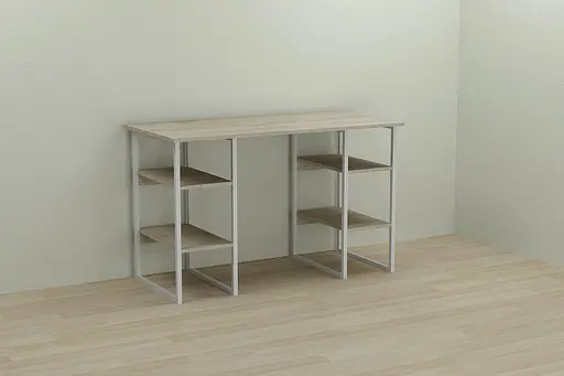 Компьютерный стол Ferrum-decor Тим 75x120x60 белый ДСП Дуб Сонома 16мм (FRD-102296) - фото 5