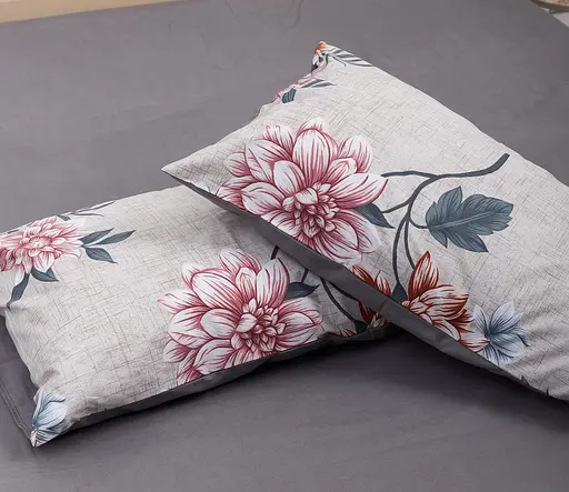 Набор наволочек Moon&Star Бязь Gold Люкс Flowers Gray 70х70 см 2 шт - фото 3