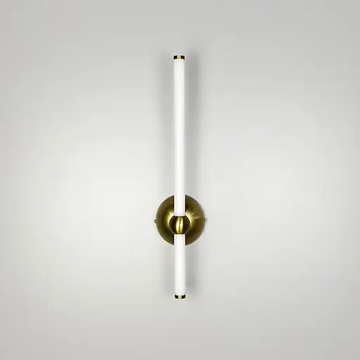 Лінійне бра у латунному корпусі з одним кріпленням 45 см Арт. WJ 023/430-1 AB Line F - фото 6