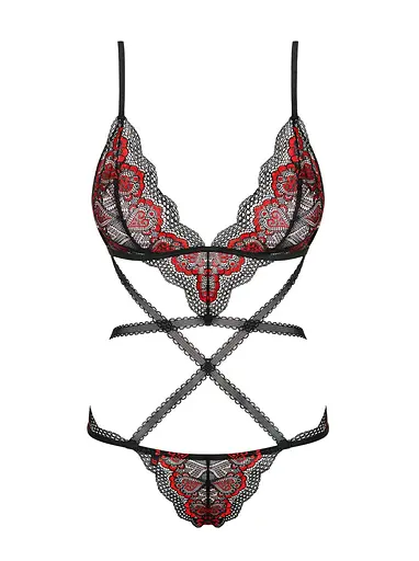 Боді Obsessive Megies Teddy від Obsessiveчорний - фото 5