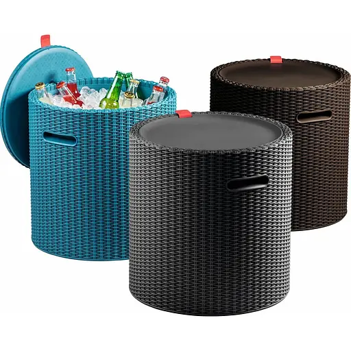 Стіл-скриня садова пластикова Keter Cool Stool коричневий - фото 4