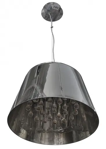 Люстра подвесная Brille галогенная с абажуром G4 20W CH (BL-076S/8)