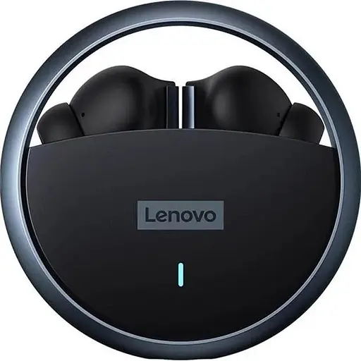 Наушники TWS Lenovo LP60 Black - фото 1