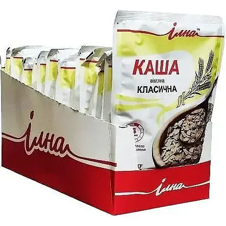 Каша швидкого приготування Ілна вівсяна класична 800 г (20 шт. х 40 г) - фото 1