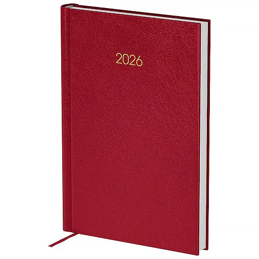 Дневник 2026 Classic City бордовый 145 x 210 мм (8842-26-4-A) - фото 2