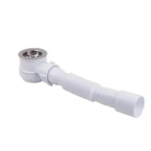 Высокий душевой поддон (полукруглый) WIZ 80х80х42 см. Акриловый  с панелью и ножками - фото 5