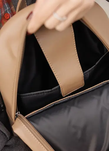 Женский рюкзак Sambag Brix Classic кофейный 35 х 25 х 12 см (14511021) - фото 6