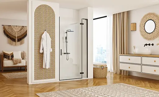 Душевые двери Rea Hugo 90 black REA-K6604 - фото 2