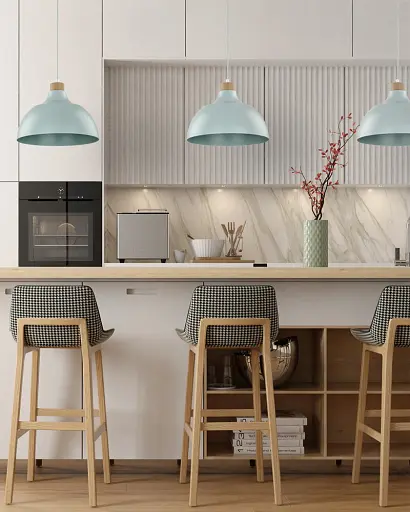 Подвесной светильник, люстра TK Lighting 5901 Cap E27 1x15W IP20 синий - фото 3