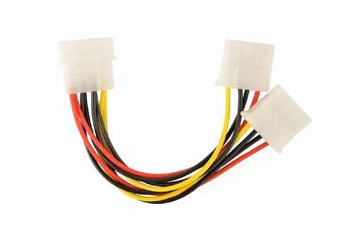 Переходник питания Molex (M) - 2 x Molex (F), 13 см, Cablexpert (CC-PSU-1) - фото 1