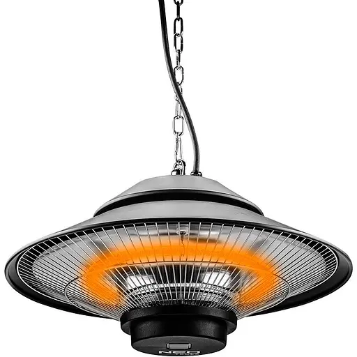 Інфрачервоний обігрівач Neo Tools Стельовий 1500 Вт, Площа обігріву 9 кв.м., Чорний (90-034) - фото 1