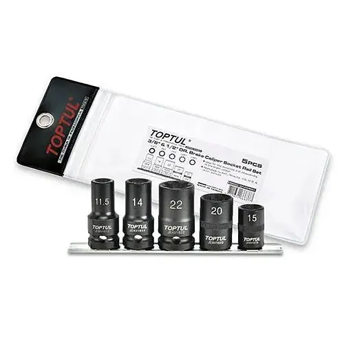 Набор головок для тормозных суппортов 5 шт. Toptul hoz0014694 - фото 1