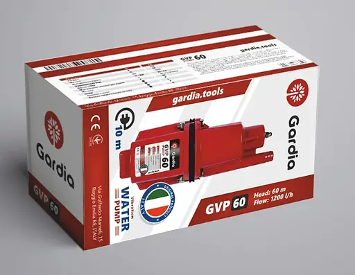 Вибрационный насос Gardia GVP60 кабель 10 м - фото 2