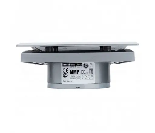 Декоративний малошумний ультратонкий вентилятор MMotors MM 100 90 м3/г зі зворотним клапаном, хром - фото 2