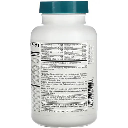 Імунна захисна формула Source Naturals Wellness Formula 120 капсул - фото 3