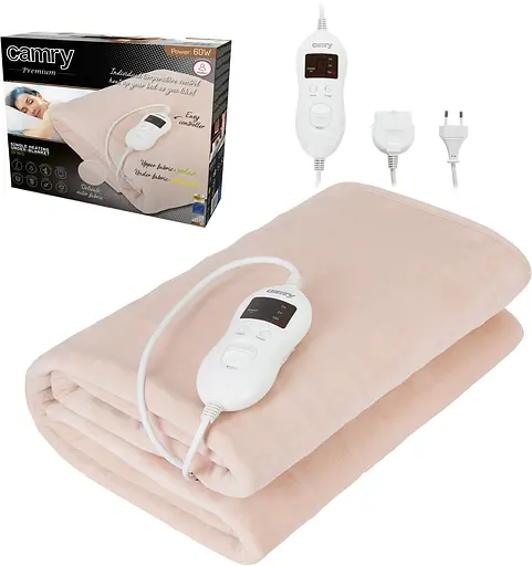 Електропростирадло Camry CR 7423 з таймером односпальне 60 Вт 150x80 8 рівнів нагріву автовимкне - фото 4