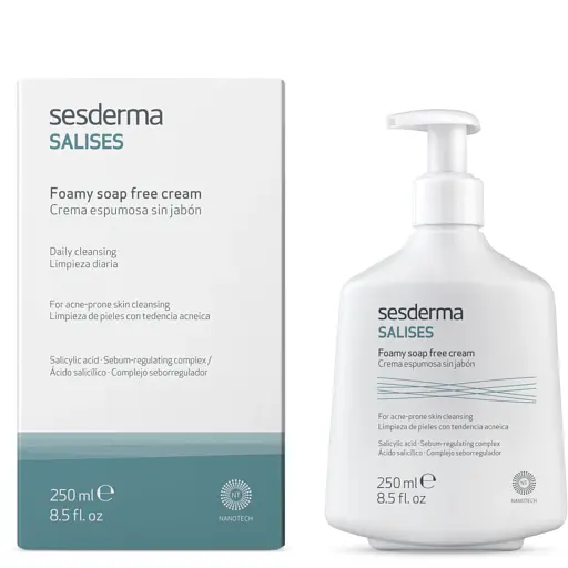 Пінистий крем для вмивання Sesderma Laboratories Salises Foamy Soap-Free Cream 250 мл - фото 1