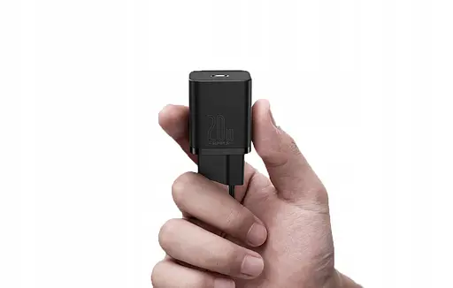 Зарядний пристрій Baseus 20W Super Si USB-C для Apple 8-12 серій (CCSUP-D01) чорний - фото 6