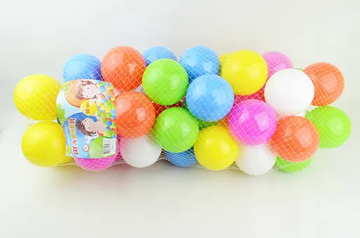 Кульки великі м’які, 90 мм, 50 шт. в сітці, МЗ, 19107 - фото 4