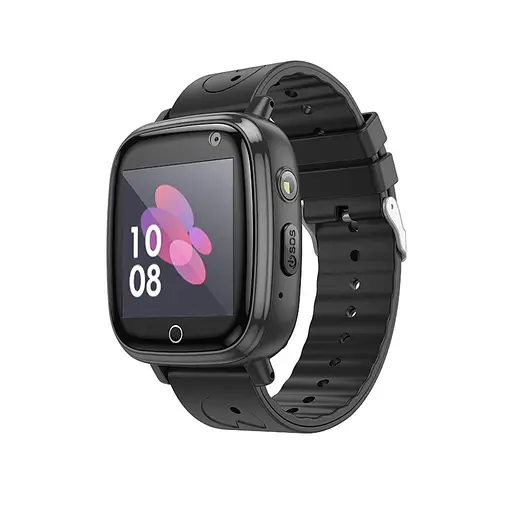 Дитячий смарт-годинник Hoco Y100 36 mm SIM-картка 2G чорний - фото 1