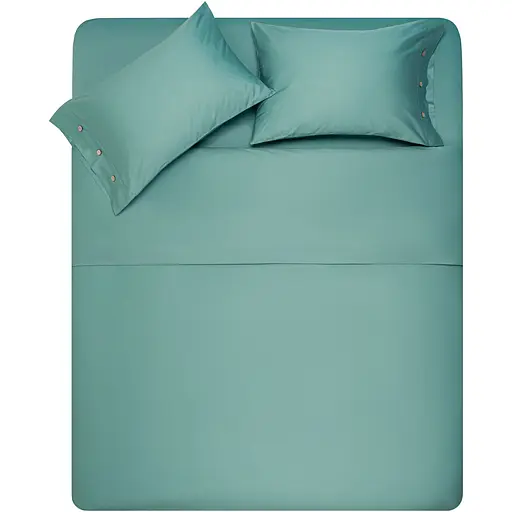 Набір постельного білизни 2,0сп Ardesto Mix&Match, підковдра 200х220см, 100% бавовна, сатин, зелений (ART2022SG) - фото 1