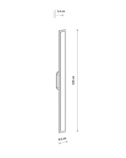Світильник вуличний настінний Nowodvorski 11553 Isla LED 1x22W 3000K 1200Lm IP54 чорний - фото 7