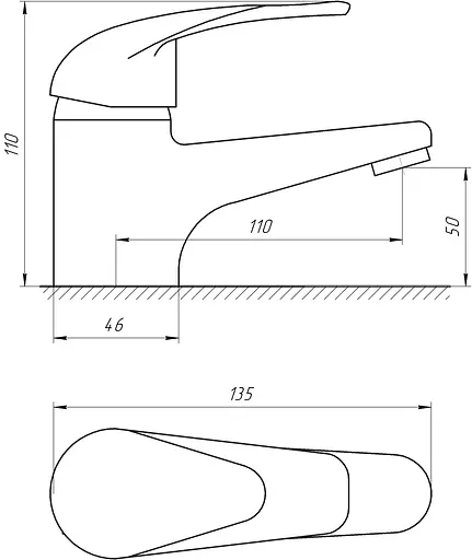 Змішувач для умивальника EcoMix E-GEZ-101 Хром - фото 5