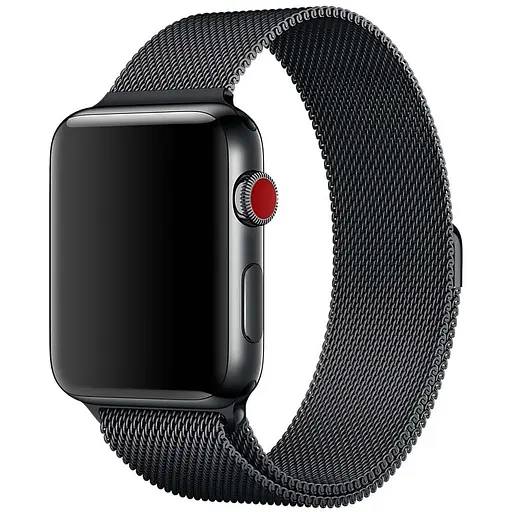 Ремінець Milanese Loop Design для Apple Watch 38/40/41/42mm(ser.10) Чорний