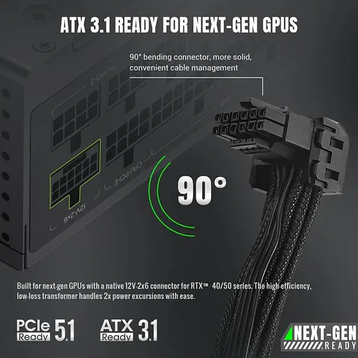 Блок питания GameMax GS 650G V25 650W SFX 80+ Gold (GS 650G V25) - фото 10