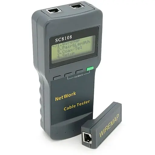 Кабельный тестер профессиональный Merlion SC8108 RJ-45 с поиском обрыва кабеля - фото 1