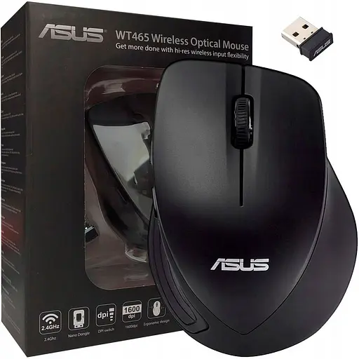 Миша Asus WT465 Black (90XB0090-BMU040) [134811] - фото 5