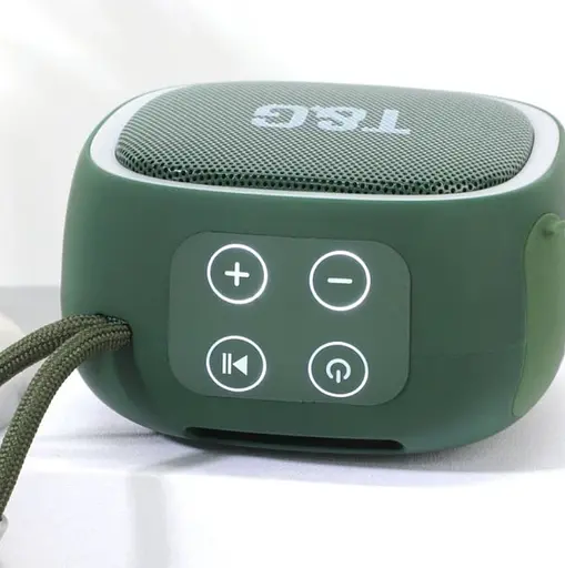Портативна Bluetooth-колонка T&G TG659 бездротова переносна колонка з вологозахистом Зелений - фото 2
