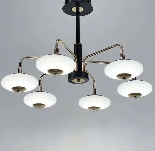 Світлодіодна люстра з унікальними плафонами Line.F Кількість ламп 8 - фото 5