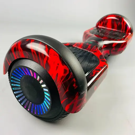 Гироборд Smart Balance Wheel U6 Premium 6.5" + LED Красное пламя - фото 2
