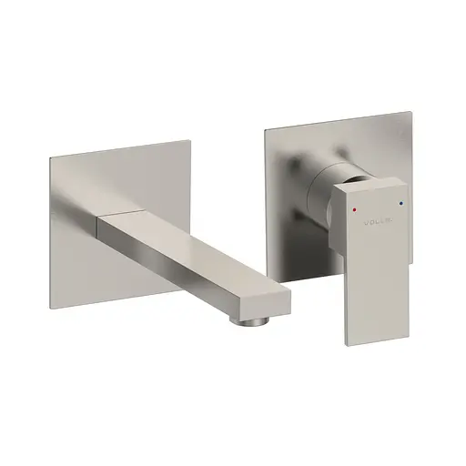 Смеситель для умывальника настенный Volle Pardo cepillado níquel 1548.010302 Никель - фото 1