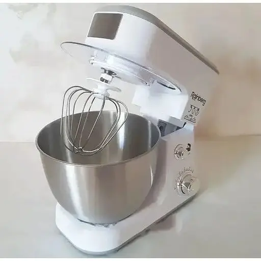 Стационарный миксер тестомес Rainberg RB-8082 с металлической чашей планетарное вращение 5л 3200Вт Белый - фото 6