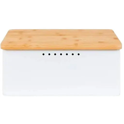 Хлебная корзина Ernesto 2-в-1 с бамбуковой крышкой для нарезки - фото 1