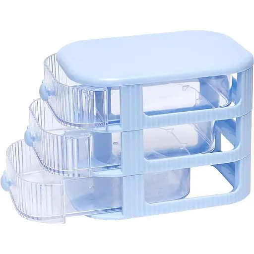 Органайзер настольный WXS-3, 3 отделения Blue