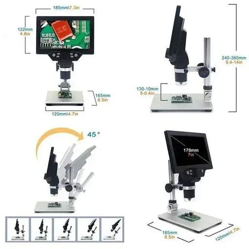 Микроскоп цифровой Gaosuo G1200HDB - фото 4