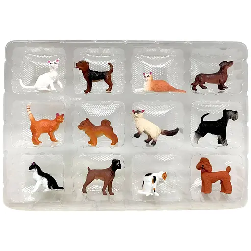 Адвент-календар с животными YJ 100 E 12 коллекционных фигурок, высота 3.5 см - фото 3