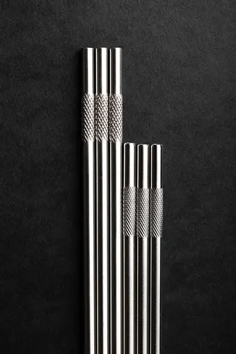 Трубочка для коктейлів Metal Straw набір 5 шт 13см - фото 4