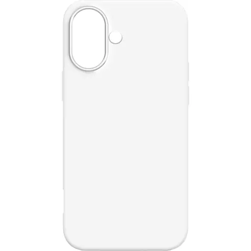 Чехол Make Apple iPhone 16 Silicone White